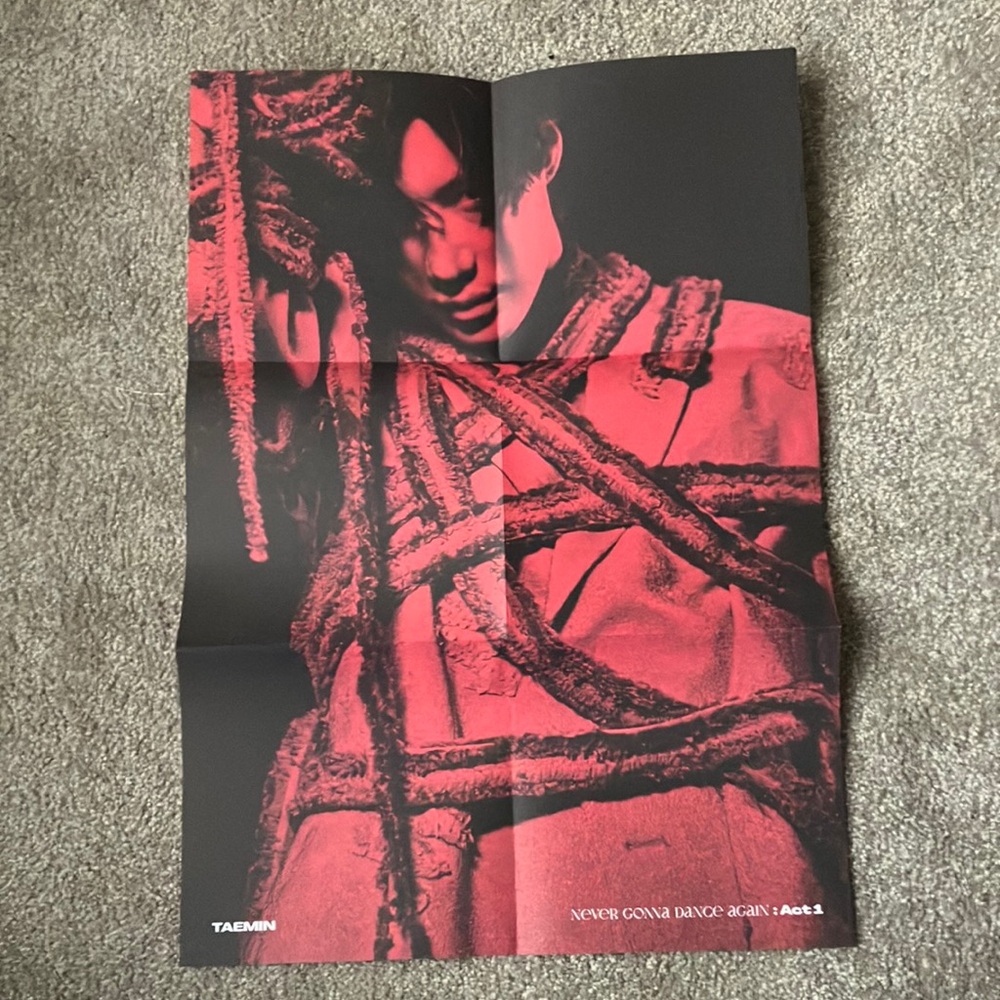 K-POP Shinee Taemin NGDA Never Gonna Dance Again Poster